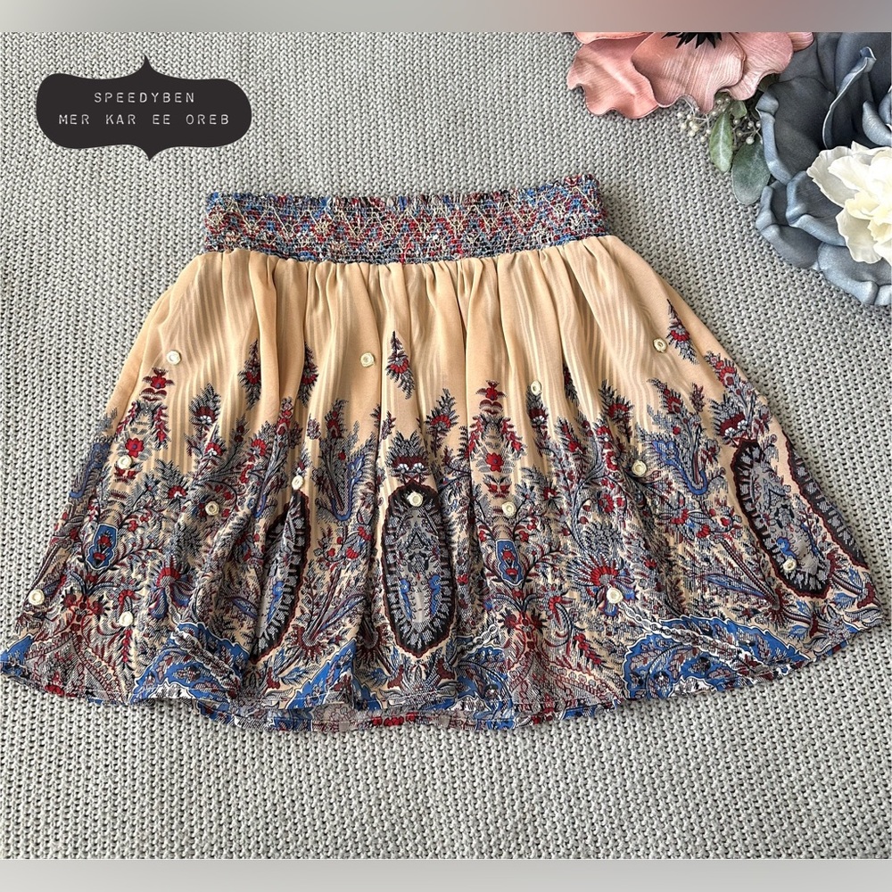 NWT Anthro Greylin Layered mini skirt XS